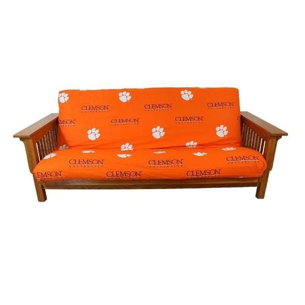 College Covers College Covers CLEFCL Clemson Tigers Futon Cover Full Size Fits 6 & 8 in. Mats CLEFCL